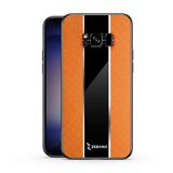 Zebana Samsung Galaxy S8 ile Uyumlu Kılıf Zebana Premium Deri Kılıf Turuncu