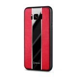 Zebana Samsung Galaxy S8 Plus ile Uyumlu Kılıf Zebana Premium Deri Kılıf Kırmızı