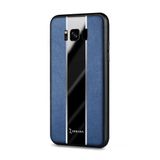 Zebana Samsung Galaxy S8 Plus ile Uyumlu Kılıf Zebana Premium Deri Kılıf Mavi