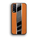 Zebana Vivo Y20 ile Uyumlu Kılıf Zebana Premium Deri Kılıf Turuncu