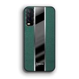 Zebana Vivo Y20 ile Uyumlu Kılıf Zebana Premium Deri Kılıf Yeşil