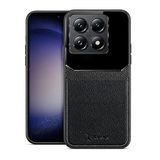 Zebana Xiaomi Mi 14T ile Uyumlu Kılıf Zebana Lens Deri Kılıf Siyah