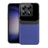 Zebana Xiaomi Mi 14T Pro ile Uyumlu Kılıf Zebana Lens Deri Kılıf Lacivert