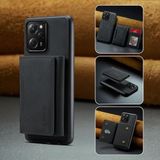 Zebana Xiaomi Poco X5 Pro 5G ile Uyumlu Kılıf Zebana 2in1 Elite Class Cüzdanlı Deri Kılıf Siyah