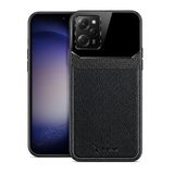 Zebana Xiaomi Poco X5 Pro 5G ile Uyumlu Kılıf Zebana Lens Deri Kılıf Siyah