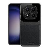 Zebana Xiaomi Poco X7 Pro ile Uyumlu Kılıf Zebana Lens Deri Kılıf Siyah