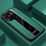 Zebana Xiaomi Redmi 10C ile Uyumlu Kılıf Zebana Premium Deri Kılıf Yeşil