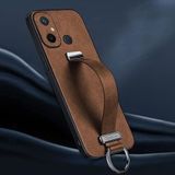 Zebana Xiaomi Redmi 12C ile Uyumlu Kılıf Zebana Classic Deri Kılıf Kahverengi