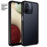 Zebana Xiaomi Redmi 12C ile Uyumlu Kılıf Zebana Glint Silikon Kılıf Siyah