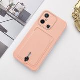 Zebana Xiaomi Redmi 12C ile Uyumlu Kılıf Zebana Kartlıklı Sweet Yumuşak Silikon Kılıf Rose Gold