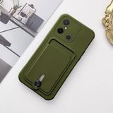 Zebana Xiaomi Redmi 12C ile Uyumlu Kılıf Zebana Kartlıklı Sweet Yumuşak Silikon Kılıf Yeşil