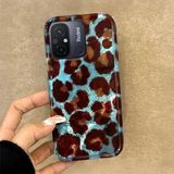 Zebana Xiaomi Redmi 12C ile Uyumlu Kılıf Zebana Luxe Leopard Silikon Kılıf Kahverengi