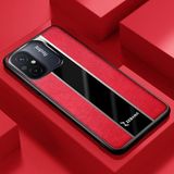 Zebana Xiaomi Redmi 12C ile Uyumlu Kılıf Zebana Premium Deri Kılıf Kırmızı