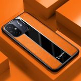 Zebana Xiaomi Redmi 12C ile Uyumlu Kılıf Zebana Premium Deri Kılıf Turuncu
