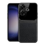 Zebana Xiaomi Redmi 13 ile Uyumlu Kılıf Zebana Lens Deri Kılıf Siyah