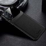 Zebana Xiaomi Redmi Note 11 Pro Siyah Lens Deri Cep Telefonu Kılıfı