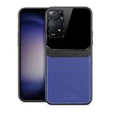 Zebana Xiaomi Redmi Note 11S ile Uyumlu Kılıf Zebana Lens Deri Kılıf Lacivert