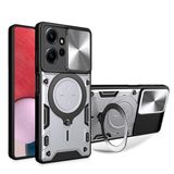 Zebana Xiaomi Redmi Note 12 4G ile Uyumlu Kılıf Zebana Manyetik Standlı Armor Silikon Kılıf Gri