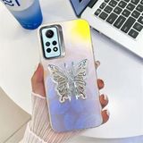 Zebana Xiaomi Redmi Note 12 Pro 4G ile Uyumlu Kılıf Zebana Standlı Kelebek Silikon Kılıf Desen 1