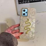 Zebana Xiaomi Redmi Note 12 Pro 5G ile Uyumlu Kılıf Zebana Golden Serpent Silikon Kılıf Gold