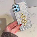 Zebana Xiaomi Redmi Note 12 Pro 5G ile Uyumlu Kılıf Zebana Golden Serpent Silikon Kılıf Gri