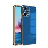 Zebana Xiaomi Redmi Note 12 Pro 5G ile Uyumlu Kılıf Zebana Golden Silikon Kılıf Petrol Mavisi