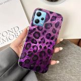 Zebana Xiaomi Redmi Note 12 Pro 5G ile Uyumlu Kılıf Zebana Luxe Leopard Silikon Kılıf Mor