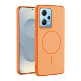 Zebana Xiaomi Redmi Note 12 Pro 5G ile Uyumlu Kılıf Zebana Mono M-Safe Silikon Kılıf Turuncu