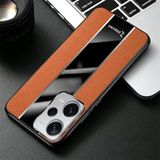 Zebana Xiaomi Redmi Note 12 Pro 5G ile Uyumlu Kılıf Zebana Premium Deri Kılıf Kahverengi