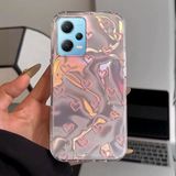 Zebana Xiaomi Redmi Note 12 Pro 5g Uyumlu Kılıf Pink Heart Silikon Kılıf Pembe