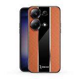 Zebana Xiaomi Redmi Note 13 Pro 4G ile Uyumlu Kılıf Zebana Premium Deri Kılıf Kahverengi