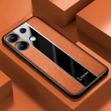 Zebana Xiaomi Redmi Note 13 Pro 4g Uyumlu Kılıf Zebana Premium Deri Kılıf Kahverengi