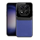 Zebana Xiaomi Redmi Note 14 Pro ile Uyumlu Kılıf Zebana Lens Deri Kılıf Lacivert