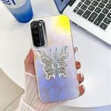 Zebana Xiaomi Redmi Note 8 ile Uyumlu Kılıf Zebana Standlı Kelebek Silikon Kılıf Desen 1