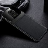 Zebana Xiaomi Redmi Note 9 Pro Kılıf Zebana Lens Deri Kılıf Siyah