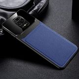 Zebana Xiaomi Redmi Note 9 Pro Max ile Uyumlu Kılıf Zebana Lens Deri Kılıf Lacivert