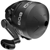 Zebco 808 Spincast Olta Makarası, 80 Numara Makara, Değiştirilebilir Sağ Veya Sol El, 9 Kg Zebco Olta Misinası Ile Önceden Sarılmış, Kadran Ayarlı Magnum Sürükleme, Siyah