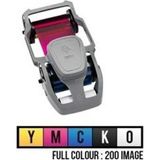 Zebra 800300-250EM ZC100/ZC300 Uyumlu Tek Yüz 200 Baskı Renkli Ribon