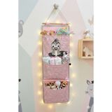 Zebra Baskılı 3 Cepli Çok Amaçlı Askılı Duvar Tipi Dolap İçi Banyo Mutfak Düzenleyici Organizer 20 X 60