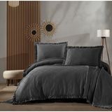 Zebra Casa Carla Çift Kişilik Pike Takımı - Antrasit - 240x260cm