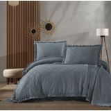 Zebra Casa Carla Çift Kişilik Pike Takımı - Mavi - 240x260cm