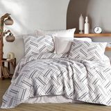 Zebra Casa Claris Çift Kişilik Yatak Örtüsü / Bej - 240 x 260 cm - Lacivert