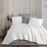 Zebra Casa Elisa Çift Kişilik Yatak Örtüsü Seti / Bej - 240 x 260 cm - Gri