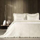 Zebra Casa Lima Çift Kişilik 3 Parça Yatak Örtüsü / Krem Renk - 240 x 260 cm