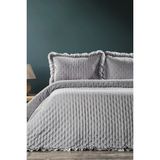 Zebra Casa Lima Gri Çift Kişilik Yatak Örtüsü Seti - 240 x 260 cm