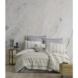 Zebra Casa Moena Çift Kişilik Pamuklu Nevresim Takımı Gri - 240 x 260 cm