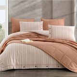 Zebra Casa Olive Tek Kişilik Yatak Örtüsü Takımı - 180 x 240 cm - Kiremit