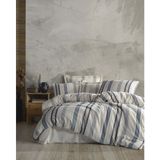 Zebra Casa Santa Çift Kişilik Nevresim Takımı - Açık Mavi - Gri - 220 x 240 cm