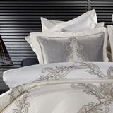 Zebra Casa Zebra Casa Tiara Gri Çift Kişilik Yatak Örtüsü - 260 x 270 cm