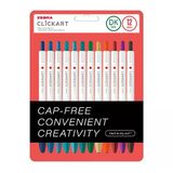Zebra Clickart Market Pen 0.6Mm 12'Li Tükenmez Kalem Seti Dark Colours 12Czdk